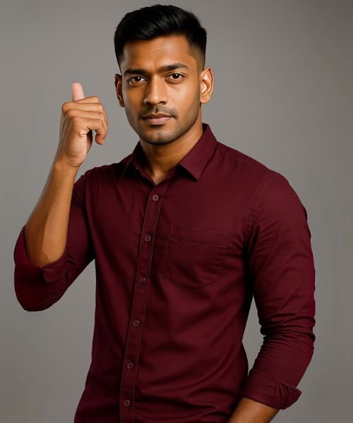 Export Quality Oxford Cotton Full Sleeve Shirt (Purpel).