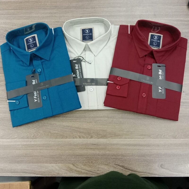 Solid shirt combo offer petrol ash and merun